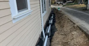 French Drain Installation in Charlotte