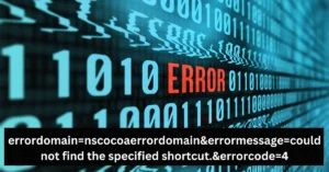errordomain=nscocoaerrordomain&errormessage=could not find the specified shortcut.&errorcode=4