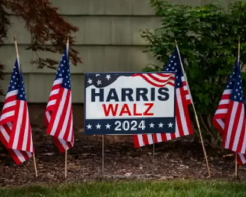 harris yard sign